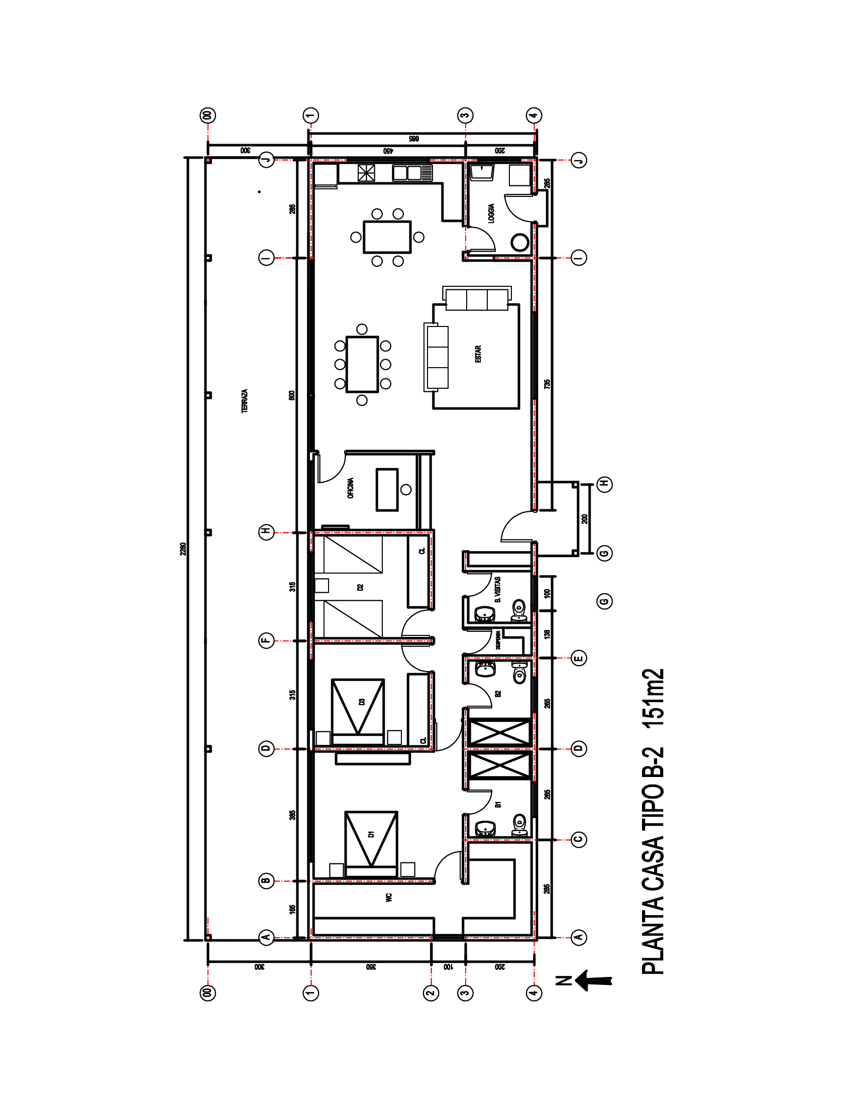 Planta Casa Tipo B-2 — BOREAL